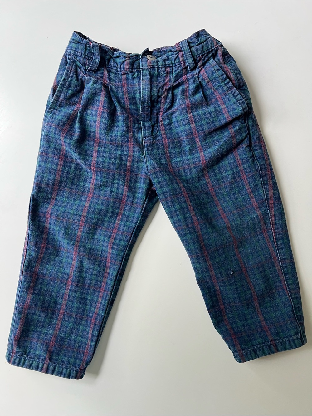 Vintage 80s/90s Dockers by Levi’s Toddler Plaid Pants – Size 3T